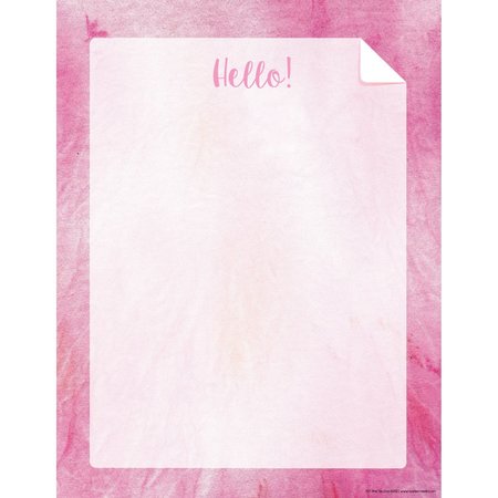 BARKER CREEK Pink Tie-Dye and Ombré Computer Paper, 50 sheets/Package 707